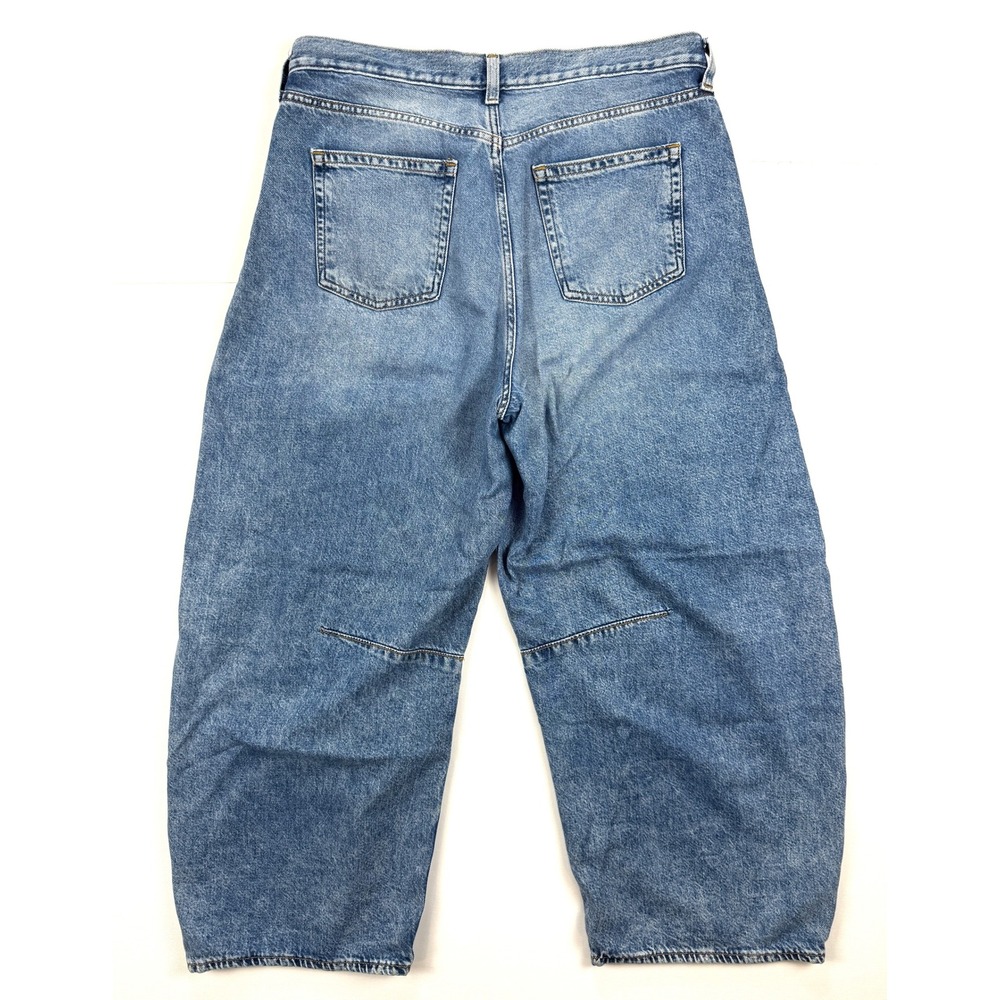 GAP BARREL Jeans DISTRESSED Blue Denim JEANS Women's Size 30/10R (33x26) #1760 - Picture 10 of 11